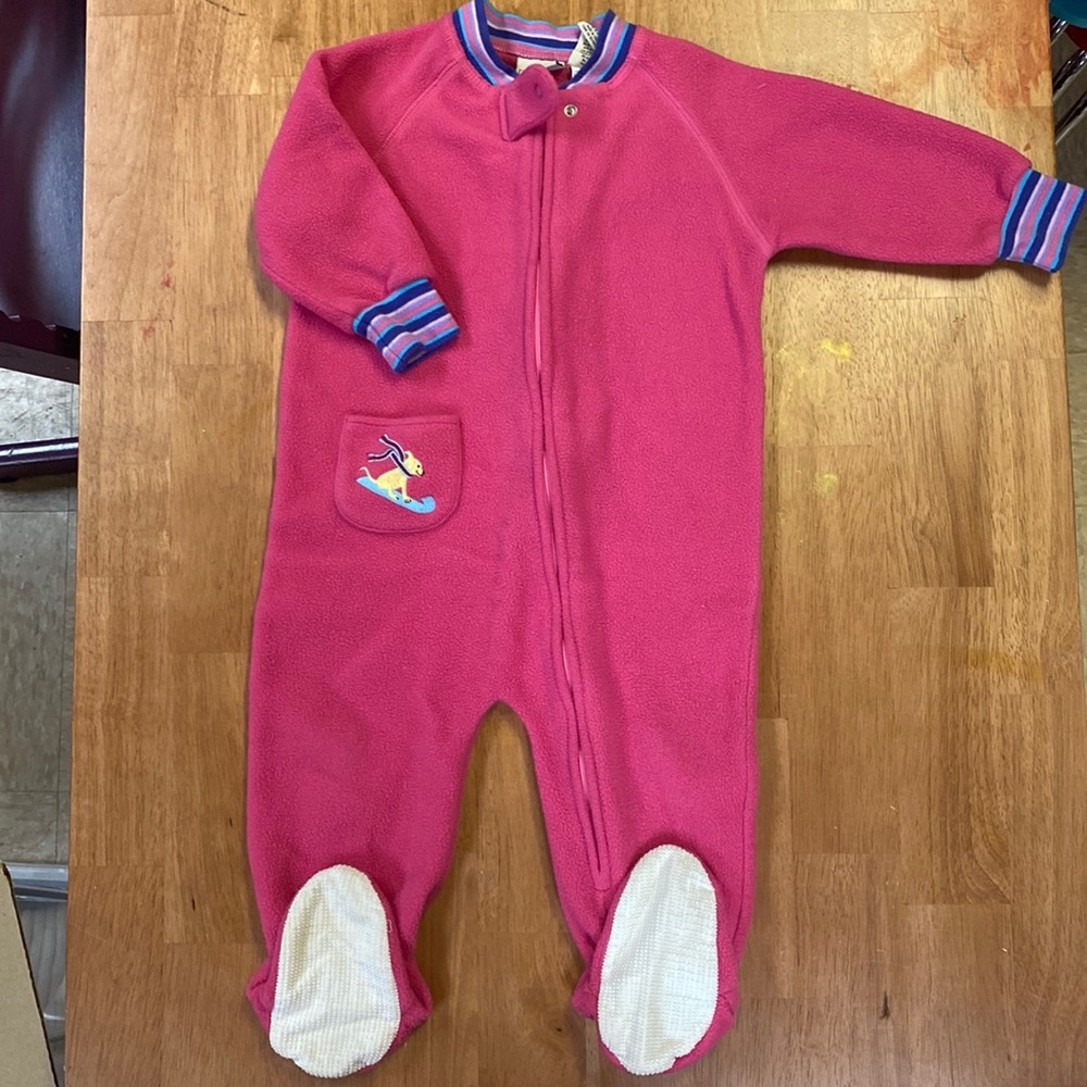 LL Bean fleece onsie pajamas